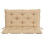 Preview: Gartenbank-Auflage Beige 100x(50+50)x7 cm Oxford-Gewebe