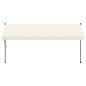 Preview: Markise Einziehbar Creme 400x150 cm Stoff und Stahl