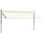 Preview: Markise Einziehbar Creme 400x150 cm Stoff und Stahl