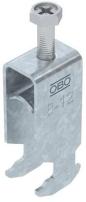 Preview: ARDEBO.de OBO Bettermann BS-H2-M-12 FT Bügelschelle 2056 H-Fuß, 2-fach, 08-12mm, tauchfeuerverzinkt (1186003)