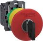 Preview: ARDEBO.de Schneider Electric XB5AS9442 Harmony XB5, Not-Aus/Not-Halt-Schalter, Kunststoff, Schlüsselentriegelung, 22mm, Pilz 40mm, 1Ö, rot