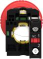 Preview: Schneider Electric XB5AS9442 Harmony XB5, Not-Aus/Not-Halt-Schalter, Kunststoff, Schlüsselentriegelung, 22mm, Pilz 40mm, 1Ö, rot