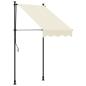 Preview: Markise Einziehbar Creme 100x150 cm Stoff und Stahl