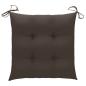Preview: Stuhlkissen 6 Stk. Taupe 40x40x7 cm Oxford-Gewebe