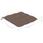 Preview: Stuhlkissen 6 Stk. Taupe 40x40x7 cm Oxford-Gewebe