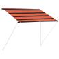 Preview: Einziehbare Markise 100×150 cm Orange und Braun