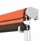 Preview: Einziehbare Markise 100×150 cm Orange und Braun