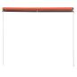 Preview: Einziehbare Markise 100×150 cm Orange und Braun