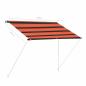 Preview: Einziehbare Markise 100×150 cm Orange und Braun