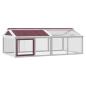 Preview: Freilaufgehege Mokka 200x112,5x74 cm Massivholz Kiefer