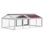 Preview: Freilaufgehege Mokka 200x112,5x74 cm Massivholz Kiefer