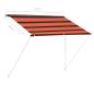 Preview: Einziehbare Markise 200×150 cm Orange und Braun