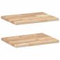 Preview: Schweberegale 2 Stk. 40x30x2 cm Massivholz Akazie Unbehandelt