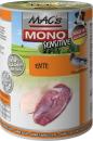 Preview: MACs Dog Mono Frische Ente 400g (Menge: 6 je Bestelleinheit)