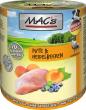 Preview: MACs Dog Pute & Heidelbeeren 800g (Menge: 6 je Bestelleinheit)