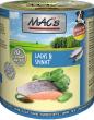 Preview: MACs Dog Lachs Rind & Spinat 800g (Menge: 6 je Bestelleinheit)
