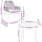 Preview: 3-tlg. Garten-Essgruppe mit Kissen Braun Poly Rattan Glas