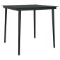 Preview: 5-tlg. Garten-Essgruppe mit Kissen Schwarz Poly Rattan Glas