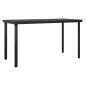 Preview: 5-tlg. Garten-Essgruppe mit Kissen Braun Poly Rattan Glas