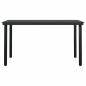 Preview: 5-tlg. Garten-Essgruppe mit Kissen Braun Poly Rattan Glas