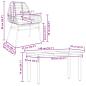 Preview: 5-tlg. Garten-Essgruppe mit Kissen Braun Poly Rattan Glas