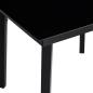 Preview: 5-tlg. Garten-Essgruppe mit Kissen Braun Poly Rattan Glas