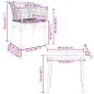 Preview: 3-teiliges Garten-Esszimmer-Set Braunes Polyrattanglas