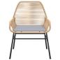 Preview: 7-tlg. Garten-Essgruppe mit Kissen Braun Poly Rattan Glas