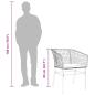 Preview: 3-tlg. Garten-Essgruppe mit Kissen Braun Poly Rattan Glas