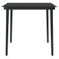 Preview: 3-tlg. Garten-Essgruppe mit Kissen Grau Poly Rattan Glas