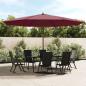 Preview: ARDEBO.de - Sonnenschirm mit Holzmast Bordeauxrot 400x273 cm