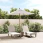Preview: ARDEBO.de - Sonnenschirm mit Holzmast Sandfarben 198x198x231 cm