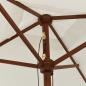 Preview: Sonnenschirm mit Holzmast Sandfarben 198x198x231 cm