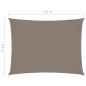Preview: Sonnensegel Oxford-Gewebe Rechteckig 3,5x4,5 m Taupe