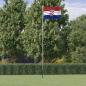 Preview: ARDEBO.de - Flagge Kroatiens mit Mast 6,23 m Aluminium