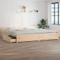 Preview: ARDEBO.de - Bett mit Schubladen 200x200 cm