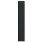 Preview: Schuhschrank Schwarz 80x21x125,5 cm Holzwerkstoff