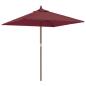 Preview: Sonnenschirm mit Holzmast Bordeauxrot 198x198x231 cm