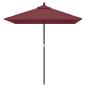 Preview: Sonnenschirm mit Holzmast Bordeauxrot 198x198x231 cm