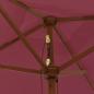 Preview: Sonnenschirm mit Holzmast Bordeauxrot 198x198x231 cm
