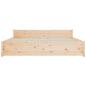 Preview: Massivholzbett ohne Matratze 200x200 cm