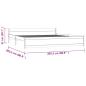Preview: Massivholzbett ohne Matratze 200x200 cm