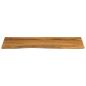 Preview: Tischplatte mit Baumkante 140x60x3,8 cm Massivholz Mango