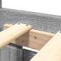 Preview: Bettgestell mit Kopfteil Grau Sonoma 180x200 cm Holzwerkstoff