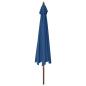 Preview: Sonnenschirm mit Holzmast Azurblau 400x273 cm
