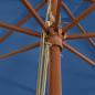 Preview: Sonnenschirm mit Holzmast Azurblau 400x273 cm