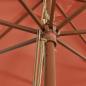 Preview: Sonnenschirm mit Holzmast Terrakotta 400x273 cm