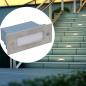 Preview: ARDEBO.de - LED-Wandeinbauleuchten für Treppen 6 Stk. 44x111x56 mm
