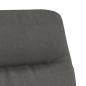 Preview: Relaxsessel mit Hocker Dunkelgrau Stoff