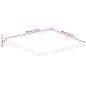 Preview: Tischplatte 60x60x2,5 cm Quadratisch Massivholz Akazie